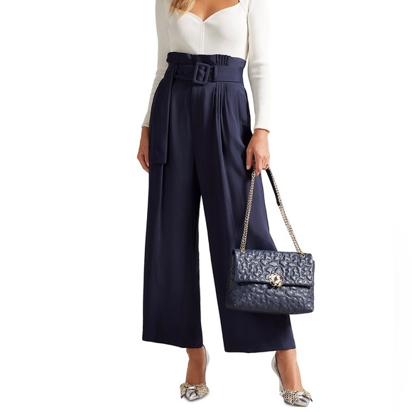 Ted Baker Pants - Ted Baker Kendyl High Waist Paperbag Straight Leg Pants NWT Ted Baker Size 4